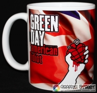 Green Day - 09 (Кухоль) ― купити футболку в Україні, замовити футболку поштою, ціни, опис, фото футболок, купити кухлі, бейсболки, весна, кружки, рюкзаки, гаманці, літо, бандани, шкіряні вироби, осінь, джинси, кросівки, куртки, шорти, шапки, батніки, шкарпетки, зима, білизна, майки, сорочки, сумки, молодіжні аксесуари, вуличний стиль кежуал стайл | Інтернет-магазин футболок та іншого молодіжного одягу - GRAFFITI STREET - GraffitiStreet.Com.Ua