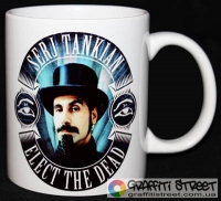 System Of A Down - 03 - Serj Tankian - Elect The Dead (Кухоль) ― купити футболку в Україні, замовити футболку поштою, ціни, опис, фото футболок, купити кухлі, бейсболки, весна, кружки, рюкзаки, гаманці, літо, бандани, шкіряні вироби, осінь, джинси, кросівки, куртки, шорти, шапки, батніки, шкарпетки, зима, білизна, майки, сорочки, сумки, молодіжні аксесуари, вуличний стиль кежуал стайл | Інтернет-магазин футболок та іншого молодіжного одягу - GRAFFITI STREET - GraffitiStreet.Com.Ua