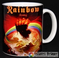 Rainbow - 01 - Rising (Кухоль) ― купити футболку в Україні, замовити футболку поштою, ціни, опис, фото футболок, купити кухлі, бейсболки, весна, кружки, рюкзаки, гаманці, літо, бандани, шкіряні вироби, осінь, джинси, кросівки, куртки, шорти, шапки, батніки, шкарпетки, зима, білизна, майки, сорочки, сумки, молодіжні аксесуари, вуличний стиль кежуал стайл | Інтернет-магазин футболок та іншого молодіжного одягу - GRAFFITI STREET - GraffitiStreet.Com.Ua