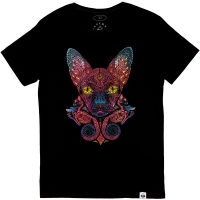 Magic Cat (Чорна Футболка) ― купити футболку в Україні, замовити футболку поштою, ціни, опис, фото футболок, купити кухлі, бейсболки, весна, кружки, рюкзаки, гаманці, літо, бандани, шкіряні вироби, осінь, джинси, кросівки, куртки, шорти, шапки, батніки, шкарпетки, зима, білизна, майки, сорочки, сумки, молодіжні аксесуари, вуличний стиль кежуал стайл | Інтернет-магазин футболок та іншого молодіжного одягу - GRAFFITI STREET - GraffitiStreet.Com.Ua