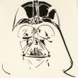 Darth: white (Молочна Жіноча Футболка)