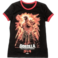 Godzilla (Чорна Жіноча Футболка) ― купити футболку в Україні, замовити футболку поштою, ціни, опис, фото футболок, купити кухлі, бейсболки, весна, кружки, рюкзаки, гаманці, літо, бандани, шкіряні вироби, осінь, джинси, кросівки, куртки, шорти, шапки, батніки, шкарпетки, зима, білизна, майки, сорочки, сумки, молодіжні аксесуари, вуличний стиль кежуал стайл | Інтернет-магазин футболок та іншого молодіжного одягу - GRAFFITI STREET - GraffitiStreet.Com.Ua