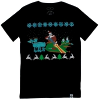 Santa (Dark Blue T-Shirt) ― buy t-shirt in Ukraine, order a t-shirt by post, prices, description, photo t-shirts, mugs buy, bags, wallets, summer, bandanas, leather, autumn, jeans, shoes, jackets, shorts, hats, socks, winter, clothes, shirts, handbags, accessories youth, street style casual  | Online t-shirts shop and other clothes for youth - GRAFFITI STREET - GraffitiStreet.Com.Ua