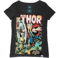 Thor and Galactus (Темно-Сіра Жіноча Футболка) ― купити футболку в Україні, замовити футболку поштою, ціни, опис, фото футболок, купити кухлі, бейсболки, весна, кружки, рюкзаки, гаманці, літо, бандани, шкіряні вироби, осінь, джинси, кросівки, куртки, шорти, шапки, батніки, шкарпетки, зима, білизна, майки, сорочки, сумки, молодіжні аксесуари, вуличний стиль кежуал стайл | Інтернет-магазин футболок та іншого молодіжного одягу - GRAFFITI STREET - GraffitiStreet.Com.Ua